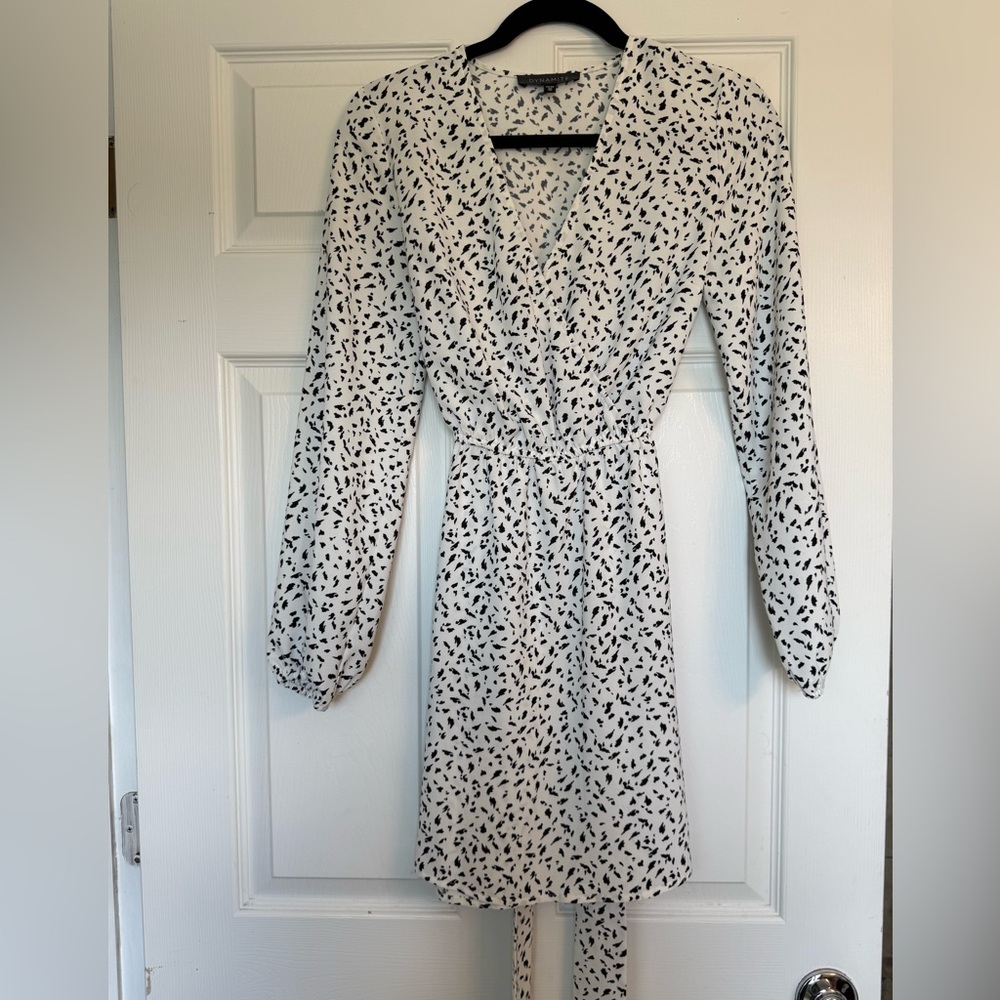 Dynamite Monochrome Long Sleeve Dress